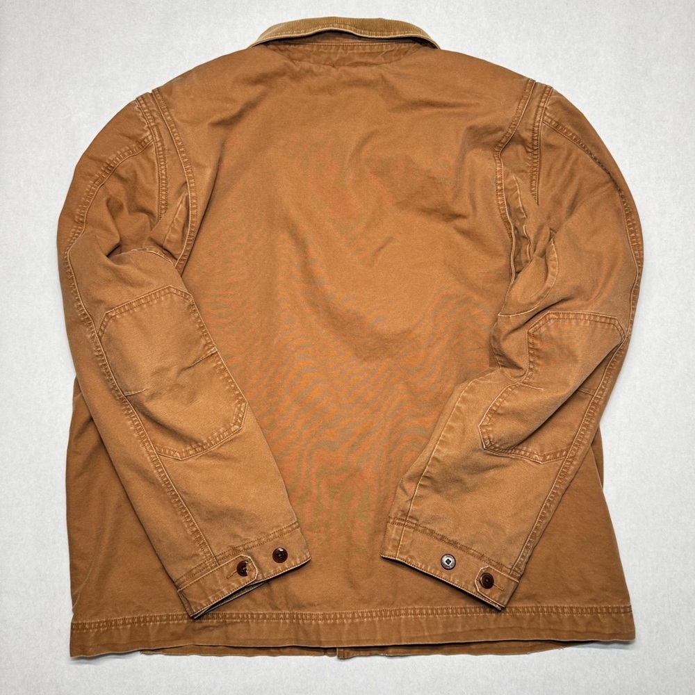 LL Bean Chore Barn Coat Field Jacket Mens Sz 2XL Corduroy Collar & Cuffs - Picture 4 of 12